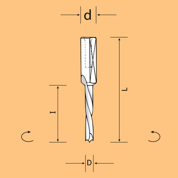 gera Lizdiniai kietlydinio grąžtai L 57,5 mm