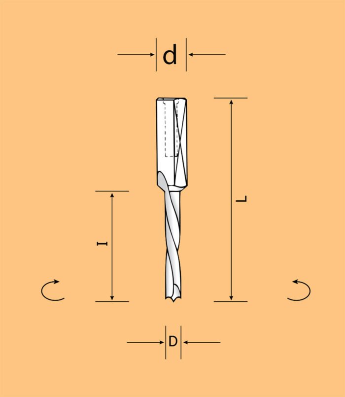 Lizdiniai kietlydinio grąžtai  L 70 mm