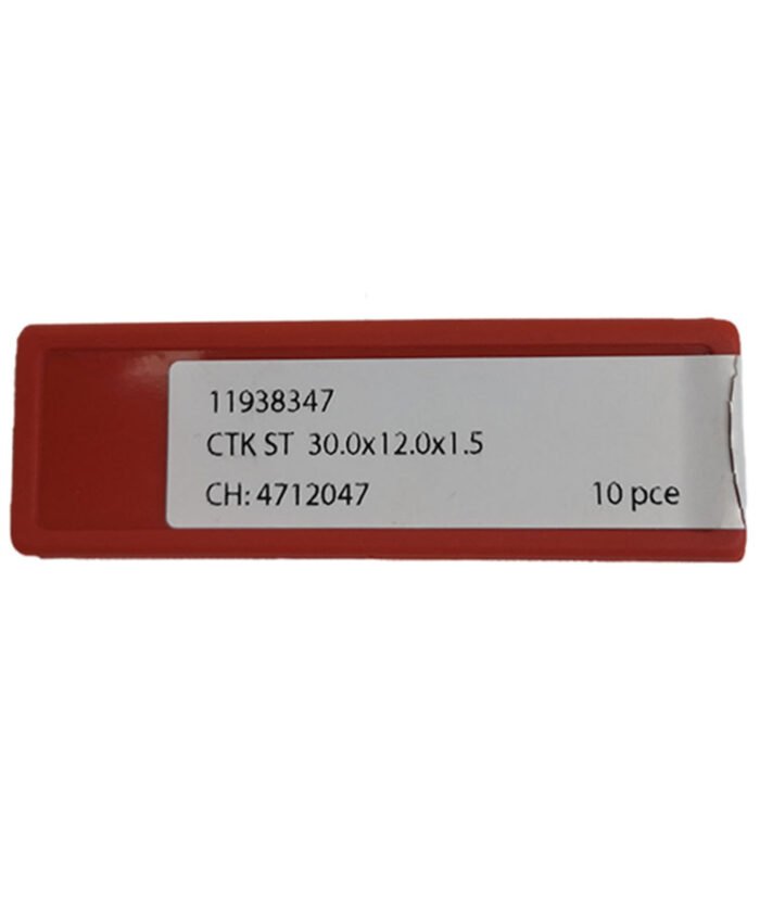 Kietlydinio peiliukas  30x12x1,5 mm 10 vnt.