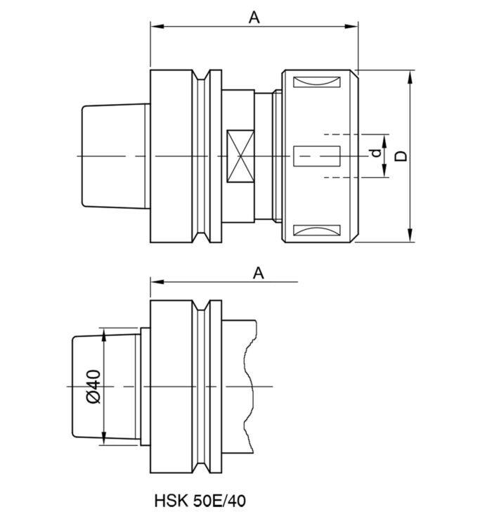 HSK 63F įrankio laikiklis